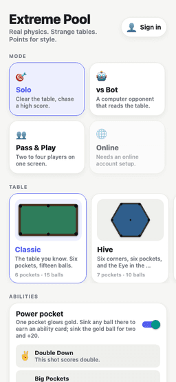 Extreme Pool screenshot 3